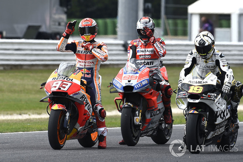 Марк Маркес, Repsol Honda Team, Хорхе Лоренсо, Ducati Team, Альваро Баутіста, Angel Nieto Team