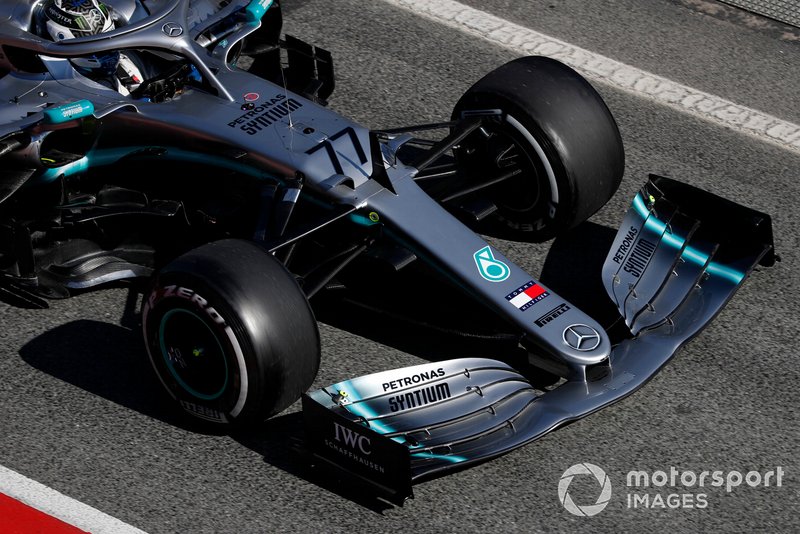 Valtteri Bottas, Mercedes-AMG F1 W10 nose and front wing