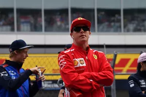 Kimi Raikkonen, Ferrari on the drivers parade