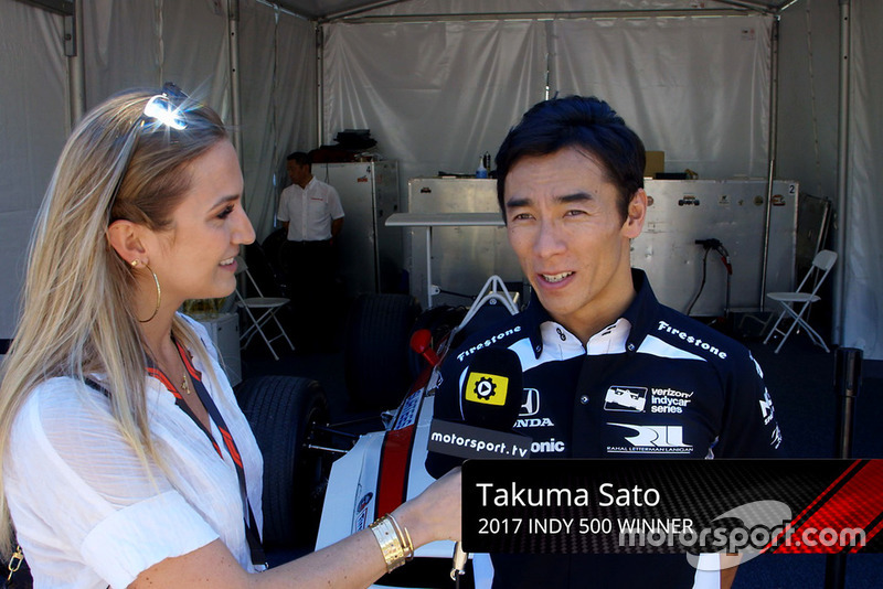 Takuma Sato, Honda avec Julia Piquet