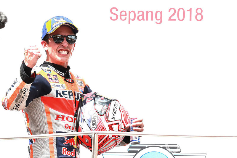 Подіум: переможець гонки Марк Маркес, Repsol Honda Team