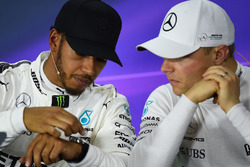 Lewis Hamilton, Mercedes AMG F1 and Valtteri Bottas, Mercedes AMG F1 in the Press Conference
