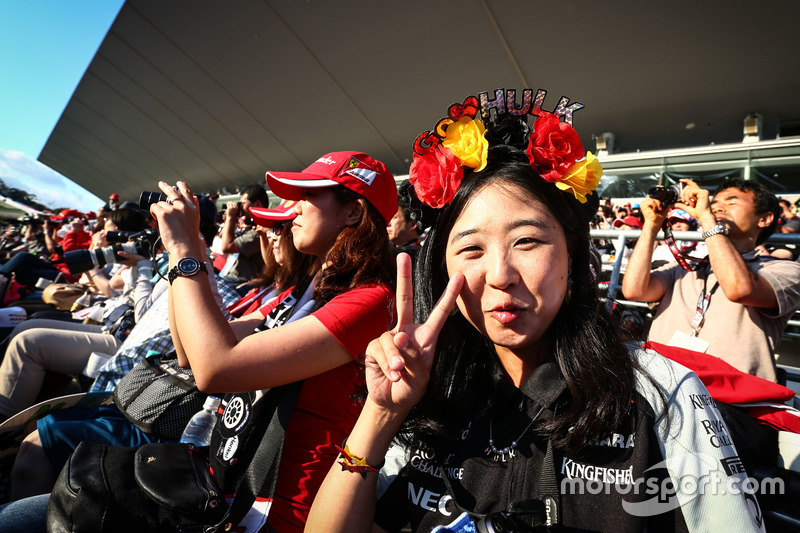 A Nico Hulkenberg, Sahara Force India F1 fan