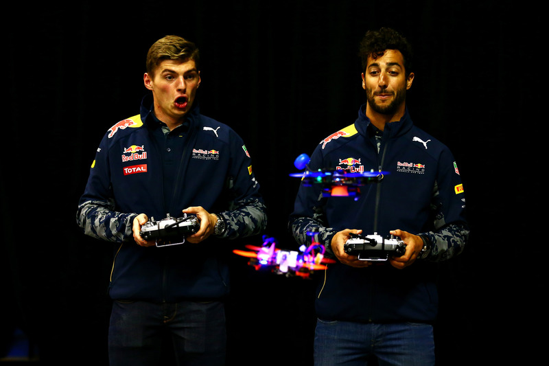 Daniel Ricciardo, Red Bull Racing and Max Verstappen, Red Bull Racing race drones