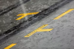 A rain storm hits the circuit before qualifying