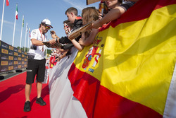 Fernando Alonso, McLaren with fans