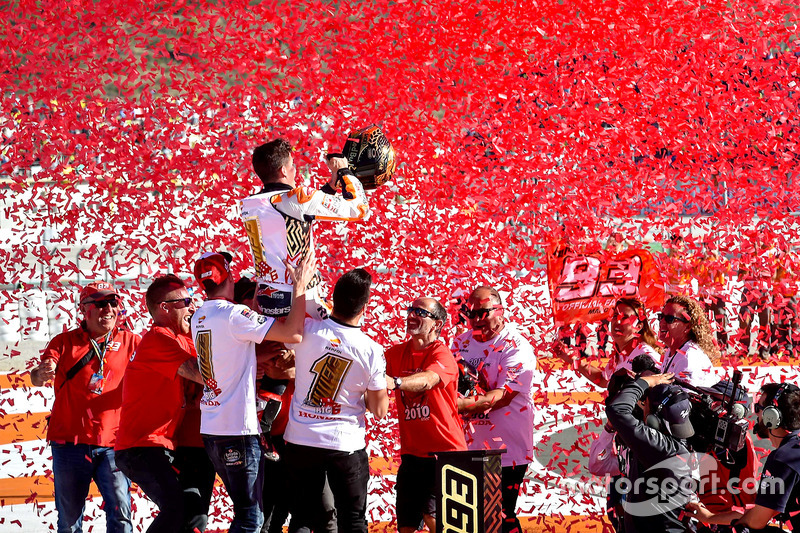 Campeón del mundo Marc Márquez, Repsol Honda Team celebra