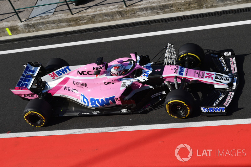 Переднее крыло Force India VJM11 в конфигурации 2019 года