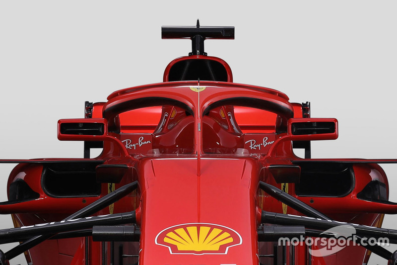 Ferrari SF71H detalle del halo