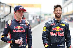 Daniel Ricciardo, Red Bull Racing y Max Verstappen, Scuderia Toro Rosso