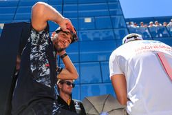 Daniel Ricciardo, Red Bull Racing en el desfile de pilotos