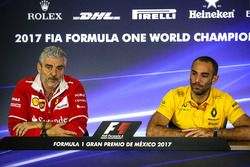 Press Conference Maurizio Arrivabene, Ferrari Team Principal and Cyril Abiteboul, Renault Sport F1 M