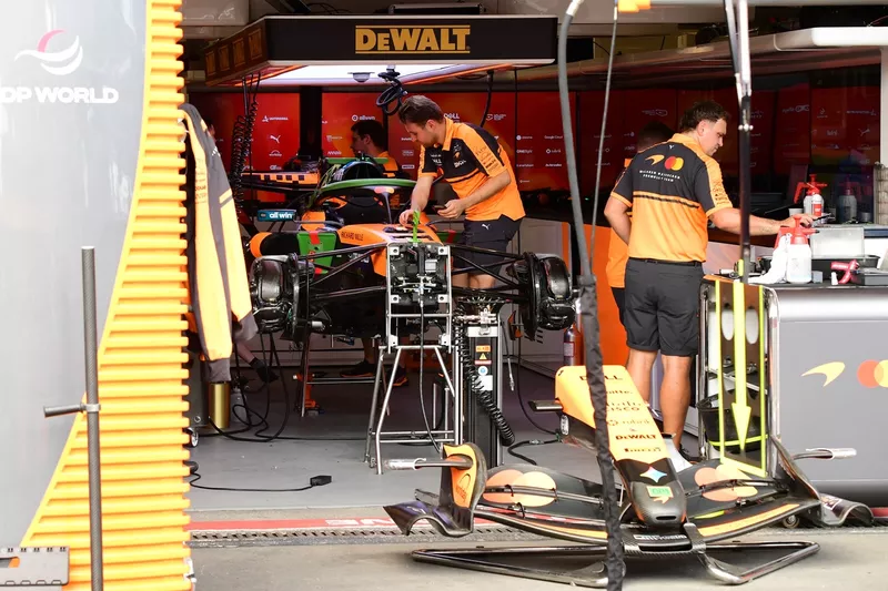 McLaren garage