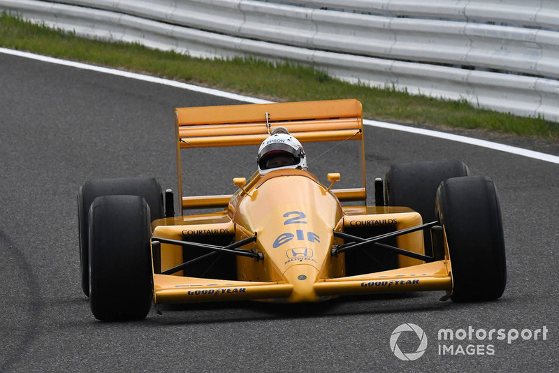 Lotus Honda 100T at Legends F1 30th Anniversary Lap Demonstration 