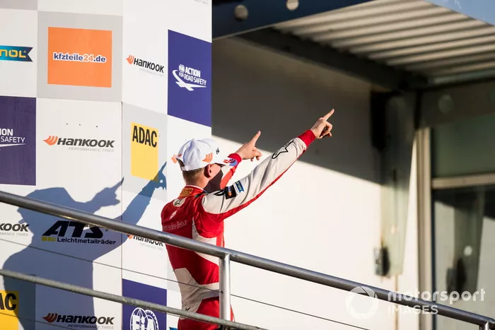 Podio: Campeón 2018, Mick Schumacher, PREMA Theodore Racing Dallara F317 - Mercedes-Benz
