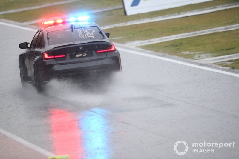 Lluvia en el circuito de Mandalika