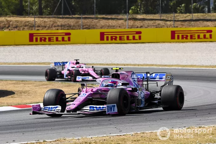 Lance Stroll, Racing Point RP20, Sergio Pérez, Racing Point RP20