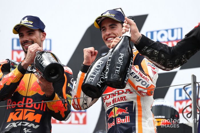 Podio: ganador Marc Márquez, Repsol Honda Team