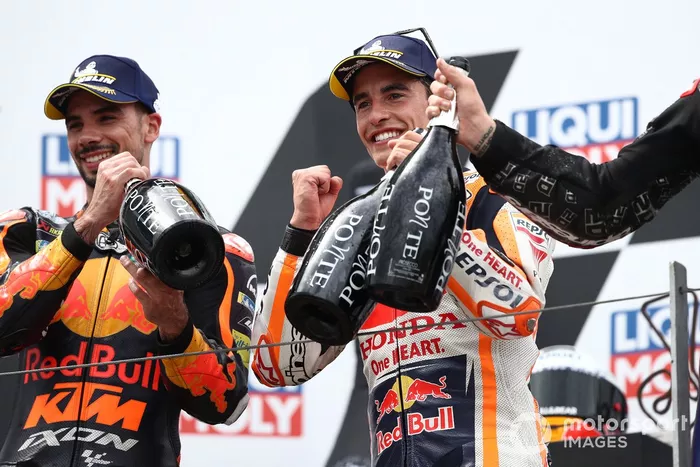 Podio: ganador Marc Márquez, Repsol Honda Team