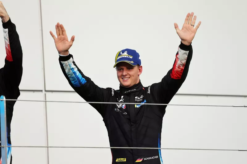 Podium: #36 Alpine Endurance Team Alpine A424: Mick Schumacher