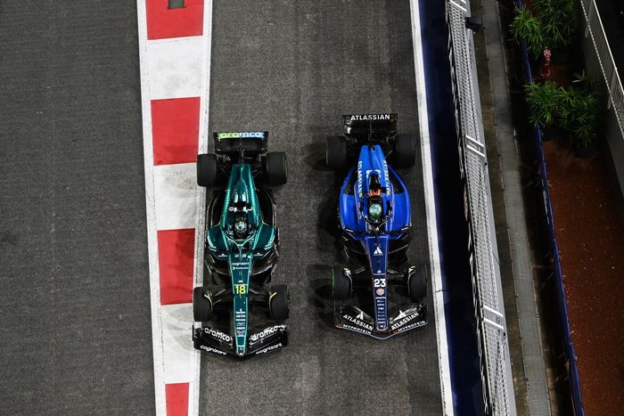 Lance Stroll, Aston Martin Racing, Alexander Albon, Williams