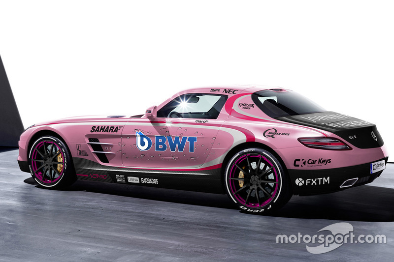 Mercedes Benz SLS AMG dengan corak Force India