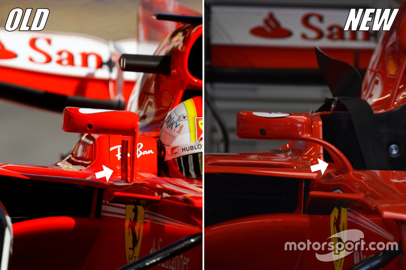 Ferrari SF70H mirrors