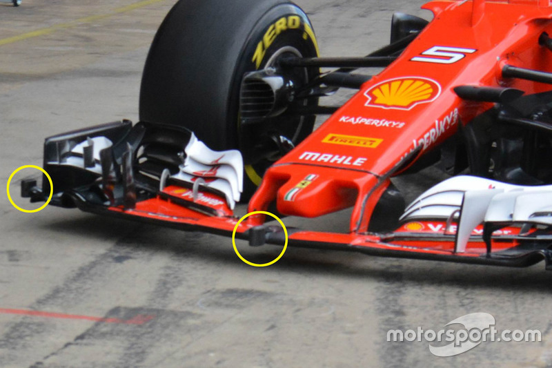 L'aileron avant de la Ferrari SF70H