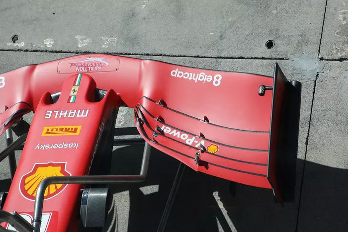 Ferrari SF1000, dettaglio dell'ala frontale