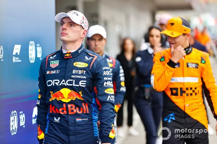 Max Verstappen, Red Bull Racing, en pole position au Parc Ferme