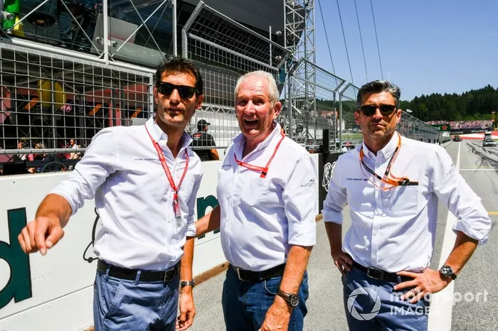 Mark Webber, Helmut Marko e Patrick Dempsey
