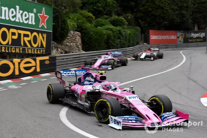 Lance Stroll, Racing Point RP19, Sergio Pérez, Racing Point RP19
