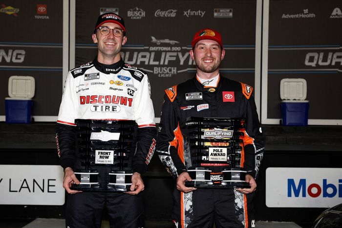 Austin Cindric, Team Penske Ford, Chase Briscoe, Joe Gibbs Racing Toyota