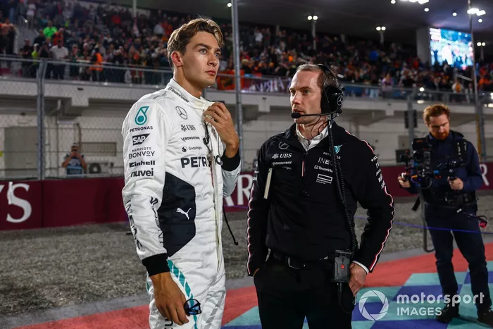 George Russell, Mercedes-AMG F1 Team, on the grid 