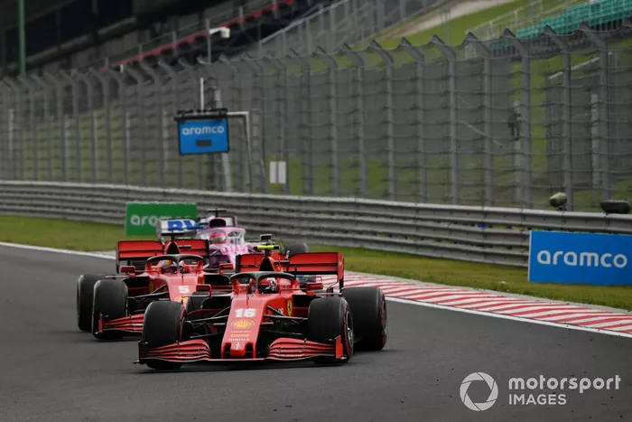 Charles Leclerc, Ferrari SF1000, Sebastian Vettel, Ferrari SF1000, Sergio Pérez, Racing Point RP20