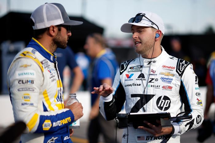 Chase Elliott, Hendrick Motorsports Chevrolet, William Byron, Hendrick Motorsports Chevrolet