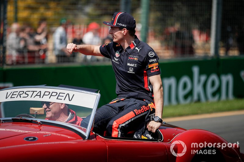 Max Verstappen, Red Bull Racing, pilotlar geçit töreninde