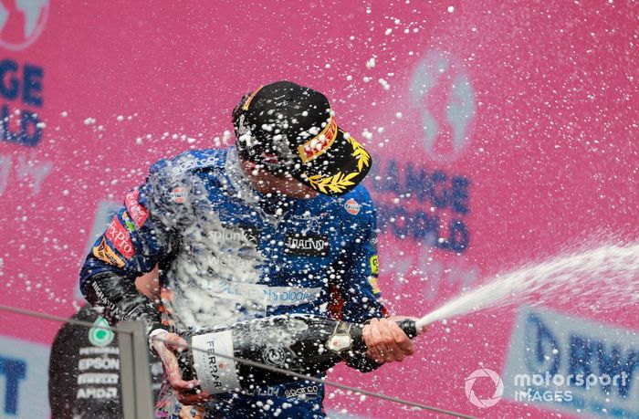 Podio: tercer lugar Lando Norris, McLaren