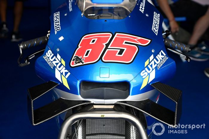 Detalle de la moto de Team Suzuki MotoGP