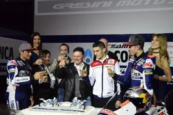 Jorge Martín, Gresini Racing Team and Fabio Di Giannantonio, Gresini Racing Team with Fausto Gresini