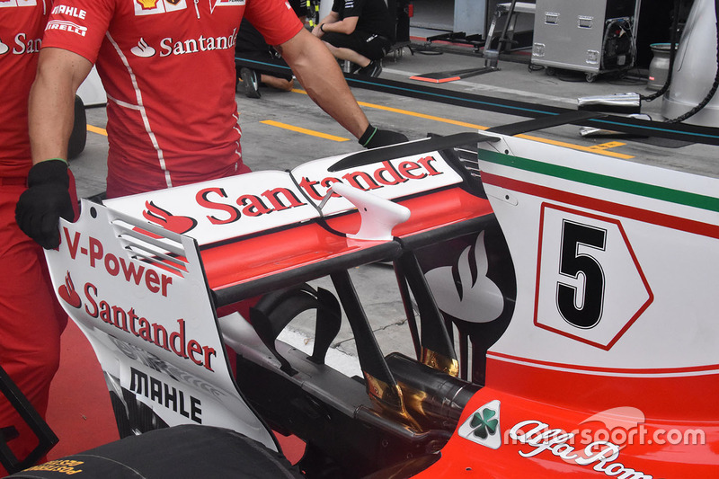 Ferrari SF70H rear wing detail