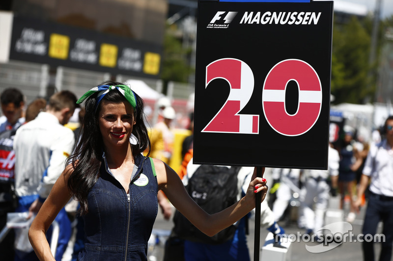 Gridgirl von Kevin Magnussen, Haas F1 Team