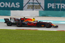 Max Verstappen, Red Bull Racing RB13, passes Lewis Hamilton, Mercedes F1 W08