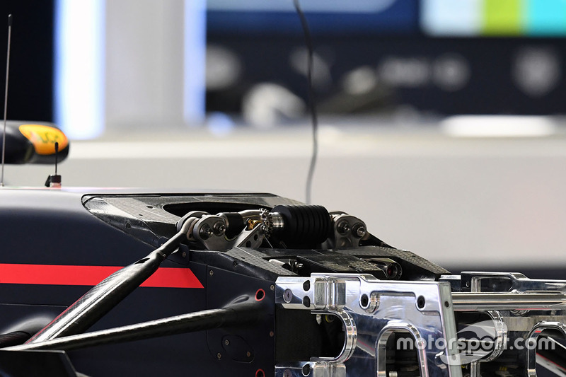 Detalle delantero del Red Bull Racing RB13