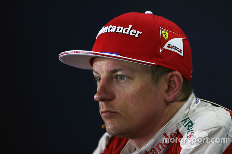 Kimi Raikkonen, Ferrari in the FIA Press Conference