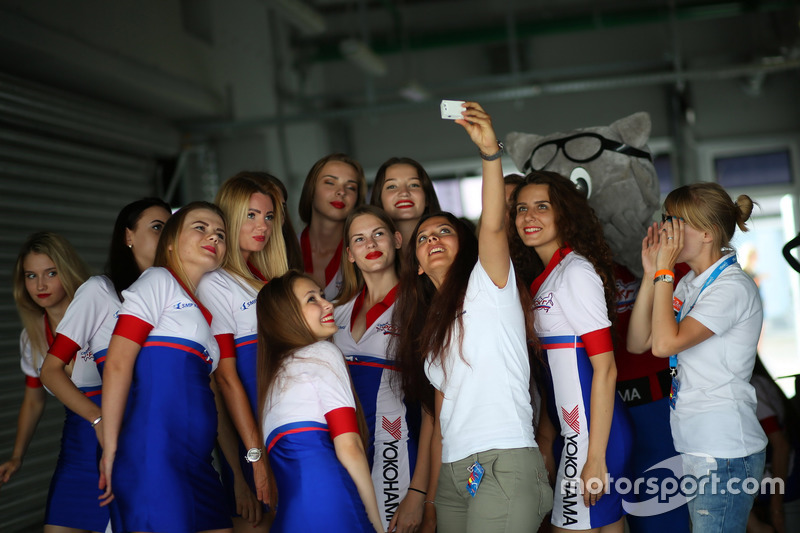 Girls in the paddock