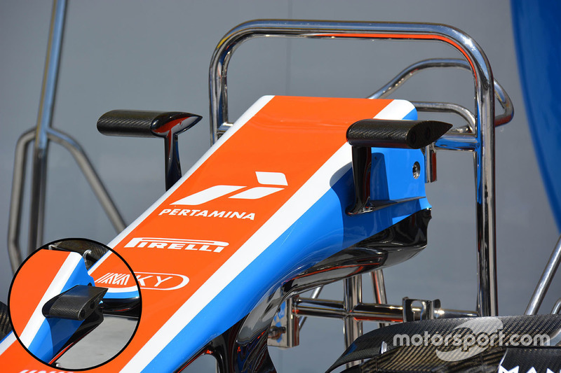 Manor Racing cámara detalle de montajes