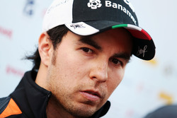 Sergio Pérez, Sahara Force India F1 con los medios