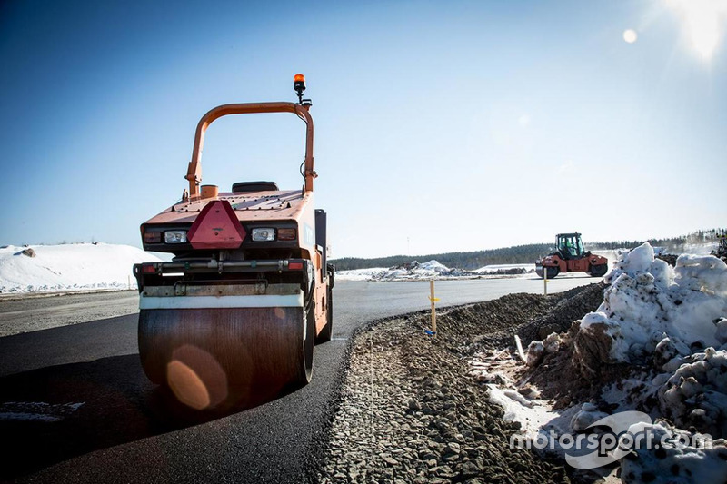 Baufortschritt am KymiRing in Finnland