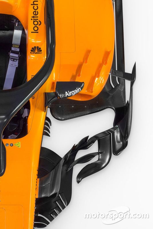 McLaren MCL33 detalle del sidepod